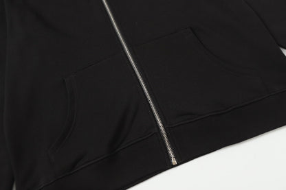 Chrome Hearts Colorful Rhinestone Hoodie - Black Gothic Street Sweatshirt 2608