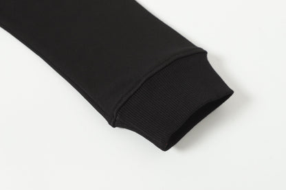 Chrome Hearts Rhinestone Cross Hoodie - Black Gothic Streetwear Sweatshirt 2633