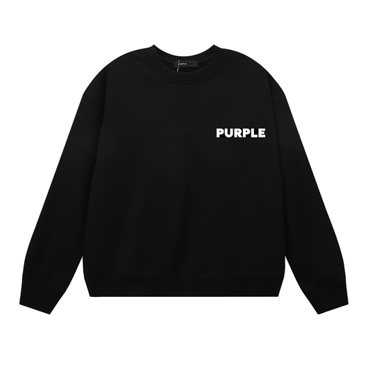 Purple  Men's Long-Sleeve T-shirt Sweatshirt 1152
