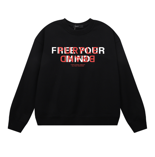 Purple Men's Long-Sleeve T-shirt Sweatshirt 1132